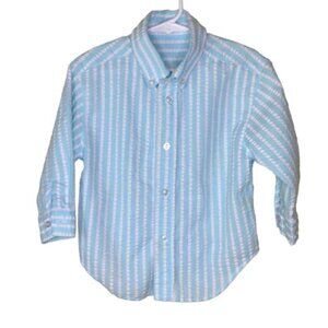 Kelly's Kids James Seersucker Button-Down Long Sleeve Shirt 2